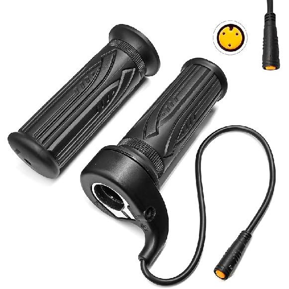 Electric Bike 20X Full Half Twist Throttle Right Handle Throttle 3PIN Female Connector For BBS01 BBS02 BBSHD Mid Motor Electric Bicycle Accelerator BF-20X-full throttle