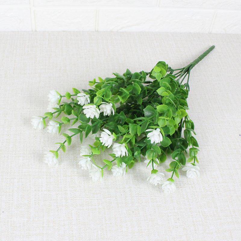 

3pcs Artificial Flowers Outdoor Anti-UV Greening Shrub Plants for Home Kitchen Office Wedding Garden Decoration Fake Flowers 3PCS белый