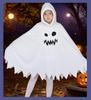 Dětský kostým pláště s obličejem ducha svítícím ve tmě pro halloweenská vystoupení