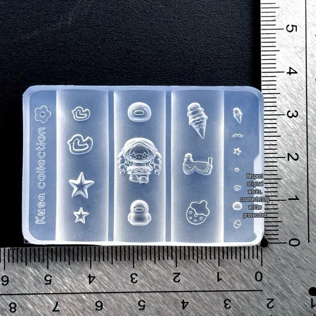 Hot Selling KT Series Nail Art Molds: Bow, Strawberry & Star Designs in High-Transparency Silicone Nail art mold