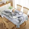 Leopard Rectangular Tablecloth African Safari Animals Tablecloth Home Decor for Outdoor Travel Picnic Mat Kitchen Dining Room