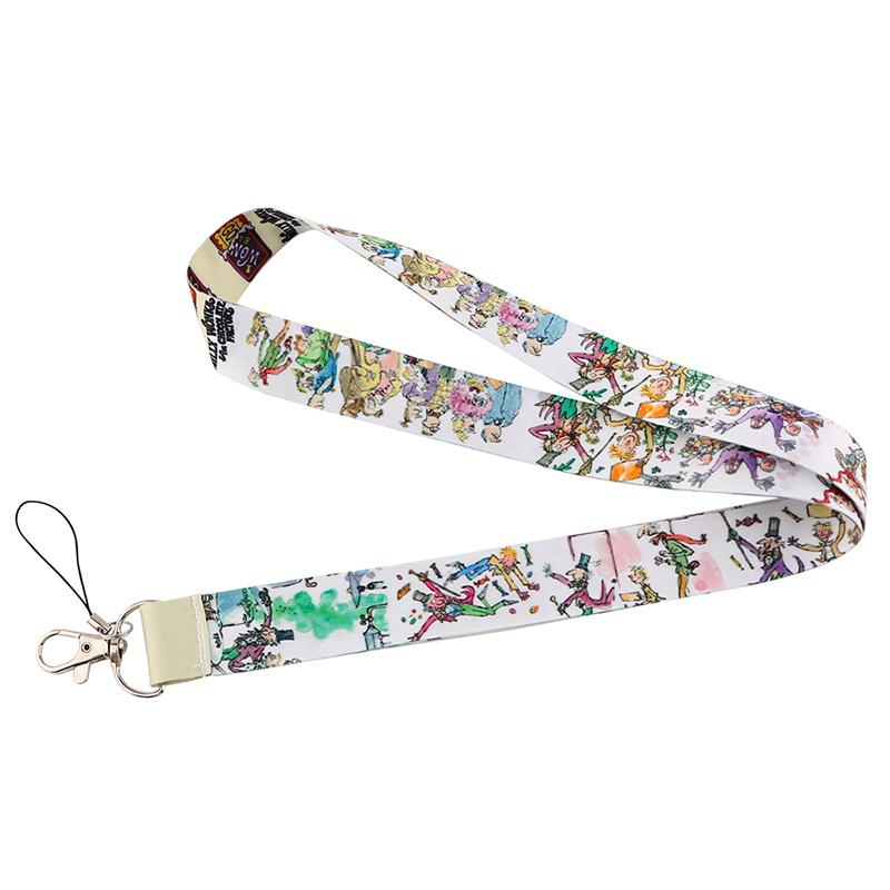Yoga Sakura Credential Holder Little daisy Lanyard for Key Cute Neck Strap Card ID Badge Holder Key Chain Accessories Wholesale
