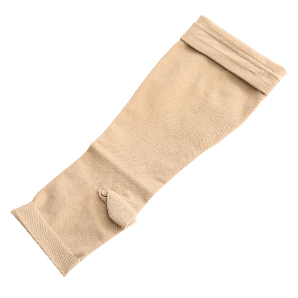 1 Pair Women Compression Sleeve Calf Knee Stocking Socks Open