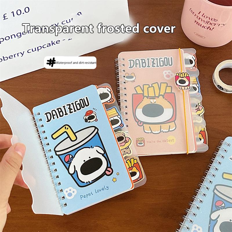 Creative Cartoon Puppy Coil Notepad Notebook Big Nose Dog Coil Book Cute Notebook Portable Account Book Notebook Stationery