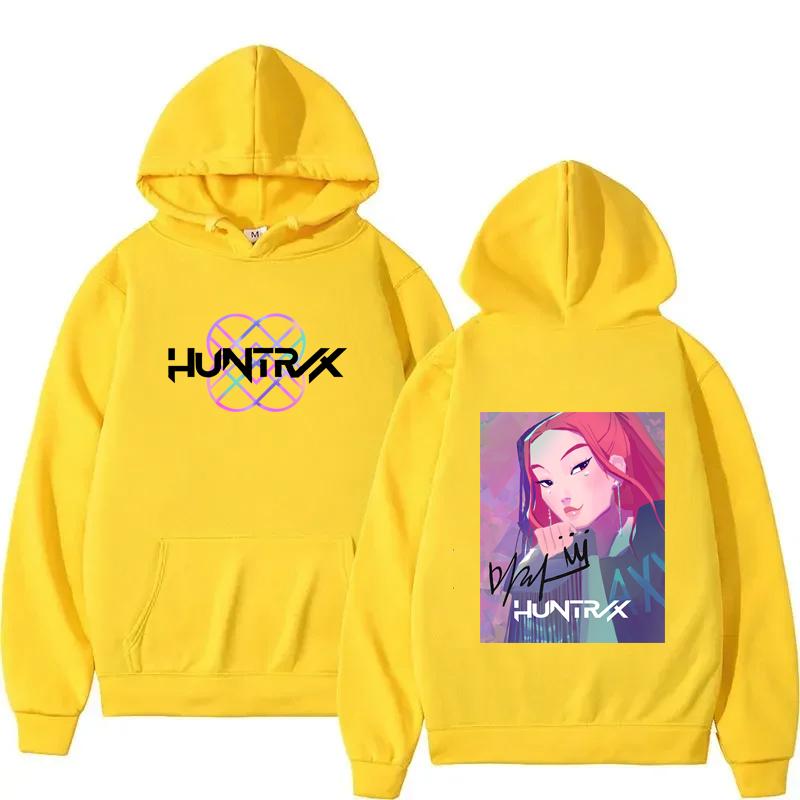 Jesienny Anime KPop Łowcy Demonów Bluza Harajuku Hip Hop Bluza z Kapturem Top Bluza UNISEX Litery Odzież Sportowa Moda Y2k Odzież
