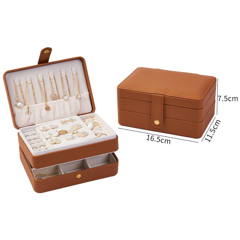 Multilayer Jewelry Storage Box for Necklaces, Rings, and Earrings