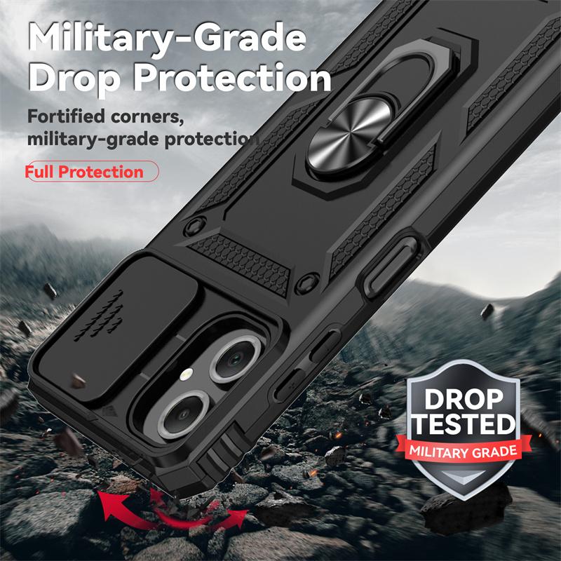 Funda For Samsung Galaxy A06 Case Slide Lens Protect Shockproof Armor Phone Case for Sumsung A06 A 06 GalaxyA06 6.7" Back Cover