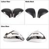 For Peugeot 207 308 2006-2014 ABS Carbon Fiber Style Car Side Door Rearview Mirror Cap Cover Trim Auto Exterior Accessories