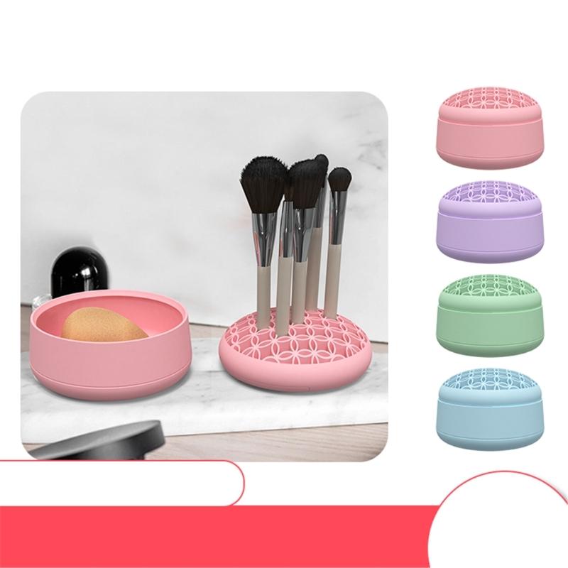 3 in 1 Silicone Makeup Brush Cleaner Convenient and Portable to Cleaning Your Brushes for Women Girls