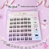 Exquisite Double Spire Spike False Eyelashes: No-Glue, Easy-Removal, Perfect for Beginners