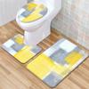 Creative Toilet Three-Piece Floor Mat Bathroom Three-Piece Carpet Doormat