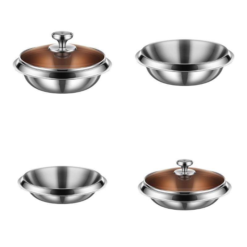 304Stainless Steel Plates Picnics Camping Plates Party Dishware Set Metal Dish Set for Kitchens and Dining Tables