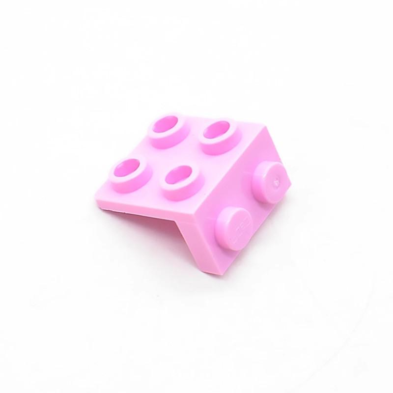 Non-Toxic 10Pcs 44728 Bracket 1X2-2X2 Building Blocks Moc 2+4 Right Angle Parts Compatible With Bricks Children Assembly Toys