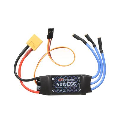 2-4S 40A Bürstenloser ESC-Motordrehzahlregler Fernbedienung BEC ESC für Starrflügelflugzeuge 450 V2 Hubschrauberboot FPV F450 Mini Quadcopter Drone