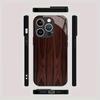 Wood grain pattern tempered glass phone case suitable for iPhone 17 16 15 14 13 12 11 Pro/Max/Plus shockproof back cover