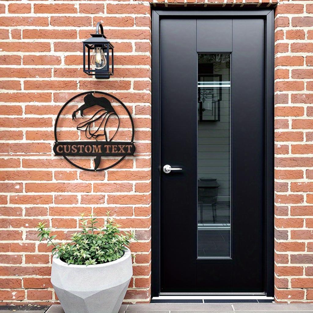 Unique Dancer Silhouette Metal Wall Art Customizable Iron Decor for Home Office