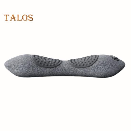 

Массажер для спины 3 в 1, массажер для шеи, подушка с термотерапией, регулируемая температура, поддержка шеи, плеч и спины, снятие стресса, массажер для дома светло-серый