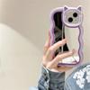 Ins Korean Cute 3d Cartoon Cat Ears Make Up Mirror Phone Case For Iphone 14 13 12 11 Pro Max Silicone Shockproof Soft Cover