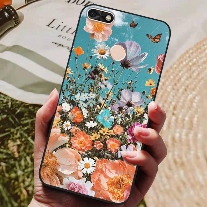 Per Huawei P Smart 5.65 pollici Custodia in TPU Morbido Silicone Lupo Carino Cover Posteriore Custodia per Telefono Per Huawei P Smart 2018 FIG-LX1 Custodia PSmart
