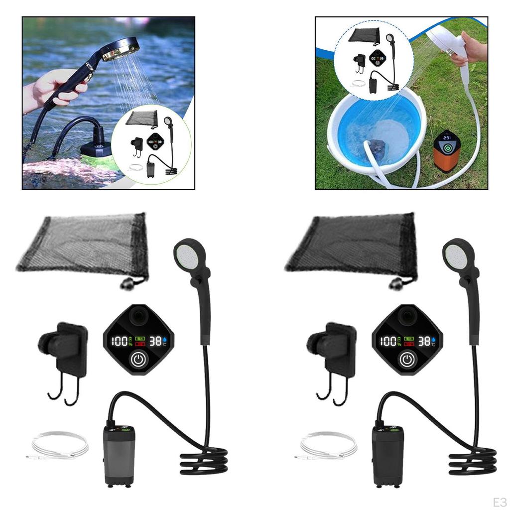 Portable Shower Accessories Compact Convenient Camping Versatile for Traveling RV Car Washing