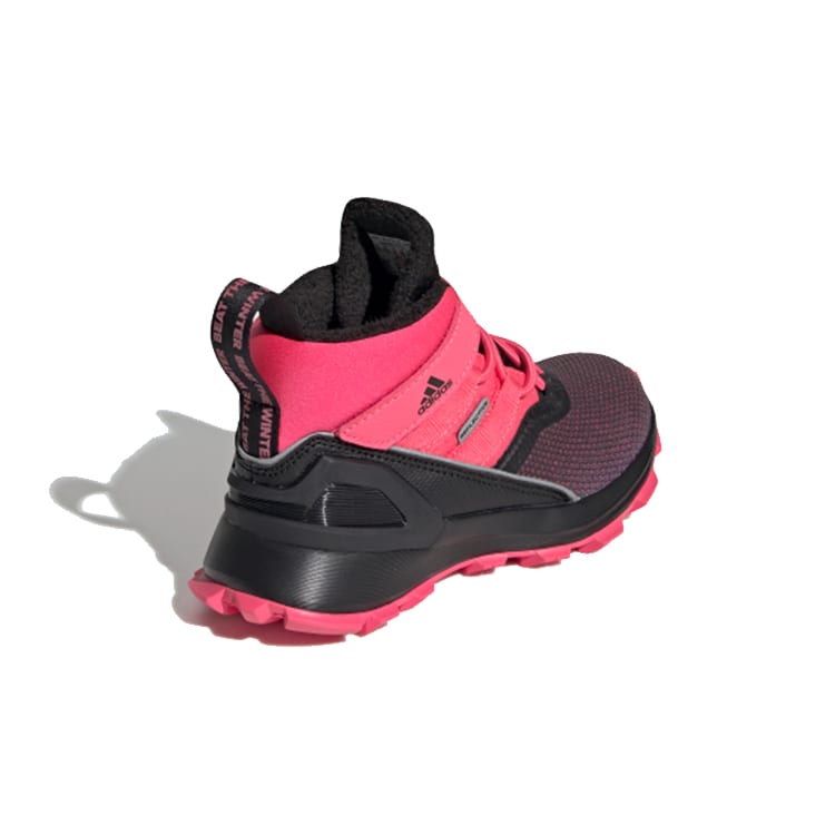 adidas Breathable Mid Top Kids' Running Shoes Pink Black Kids' EG8363