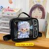 New TV Model Ita Backpacks Cute Girl Transparent Pocket DIY Display Shoulder Bag Fashion Fun Knapsack Y2K Purses Travel Rucksack