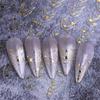 3D Gold/ Silver Star/Sun/Moon Bronzing Nail Art Sticker Laser Star Moon Styles Nail Decal Gold Silver Self-Adhesive Slider