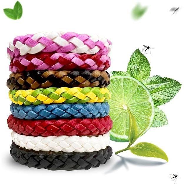 

Браслет від комарів (8 штук) - Браслет від комарів для дорослих – Набір з 8 браслетів від комах для дорослих і дітей