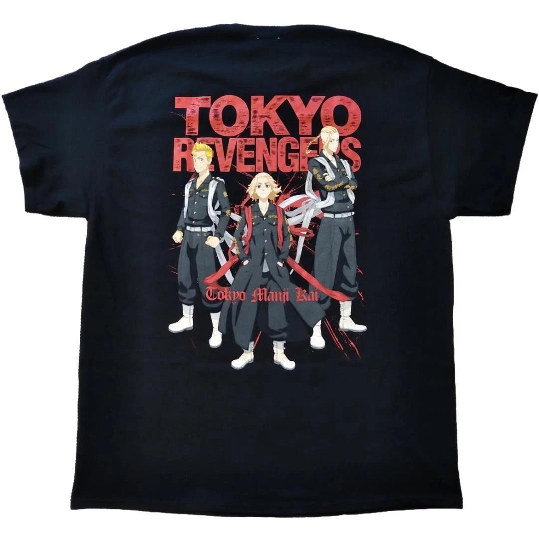 Tokyo Revengers Graphic T-Shirt Black Anime Tee Size M Fits XL 2XL