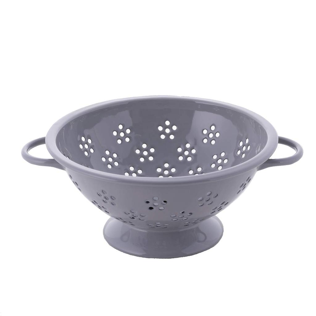 Fuji Enamel Colander Drainer, 22cm (Light Gray)
