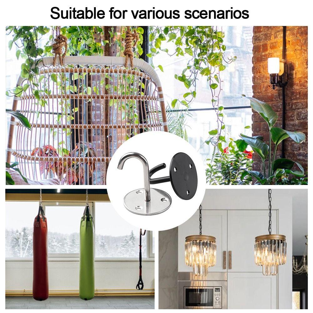 1 Stück Öse Deckenmontage Aufhänger U/J-förmige Türschnalle Neuer Wandhaken für Ventilator Lampe