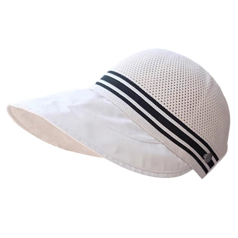 Neue erweiterte Kappe mit Netzoberteil für Damen, Frühling und Sommer, für großen Kopfumfang, modisch, vielseitig, Sonnenschutz, Outdoor-Reise, Sonnenschutzkappe