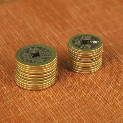 Monete di Rame Spesse dei Cinque Imperatori: Shunzhi, Kangxi, Yongzheng, Qianlong, Jiaqing; Disponibili Set Sei e Dieci Imperatori.