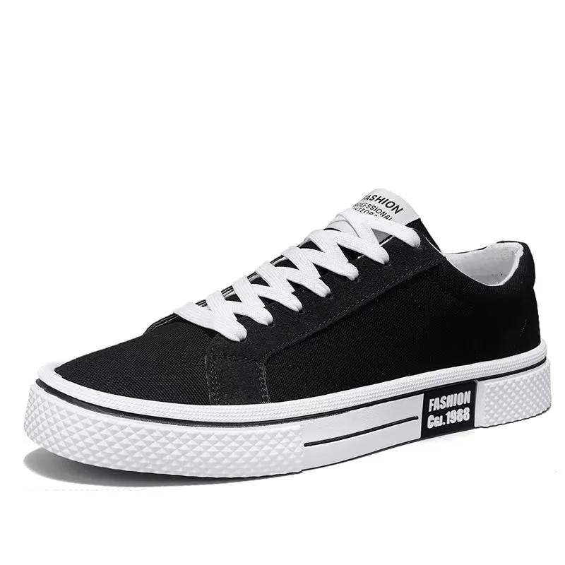 Men's Shoes Fashion Red Canvas Shoes Man Classic Low-top Sneakers Harajuku Hip Hop Skate Shoe Vulcanized Shoes Tenis Masculino