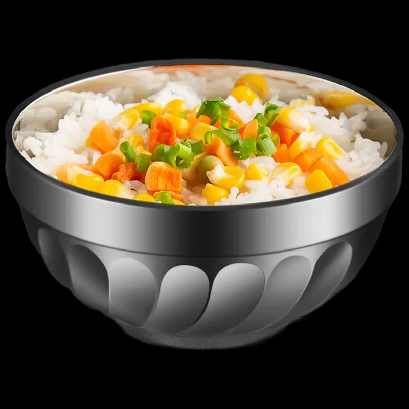 SIFAR Stainless Steel Double-Layer Insulated Soup Bowls