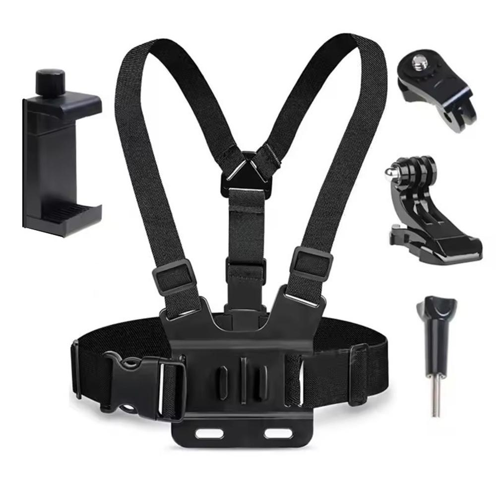 Roreta Action Camera Kit Head Strap Chest Strap Phone Holder for GoPro Phone Osmo Enhanced Stability Versatility Stand 5