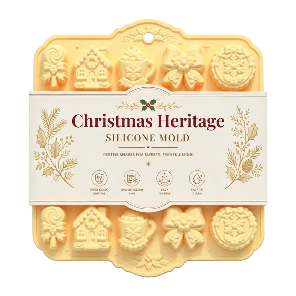 Silicone Christmas – Non-Stick Holiday Baking Pan for Cakes and Festive Treats
