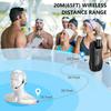 KIMAFUN 2.4G Wireless Fitness Headset Microphone with IP67 Waterproof and Dustproof Protection, Plug & Play, Instant Connection, Noise Reduction,