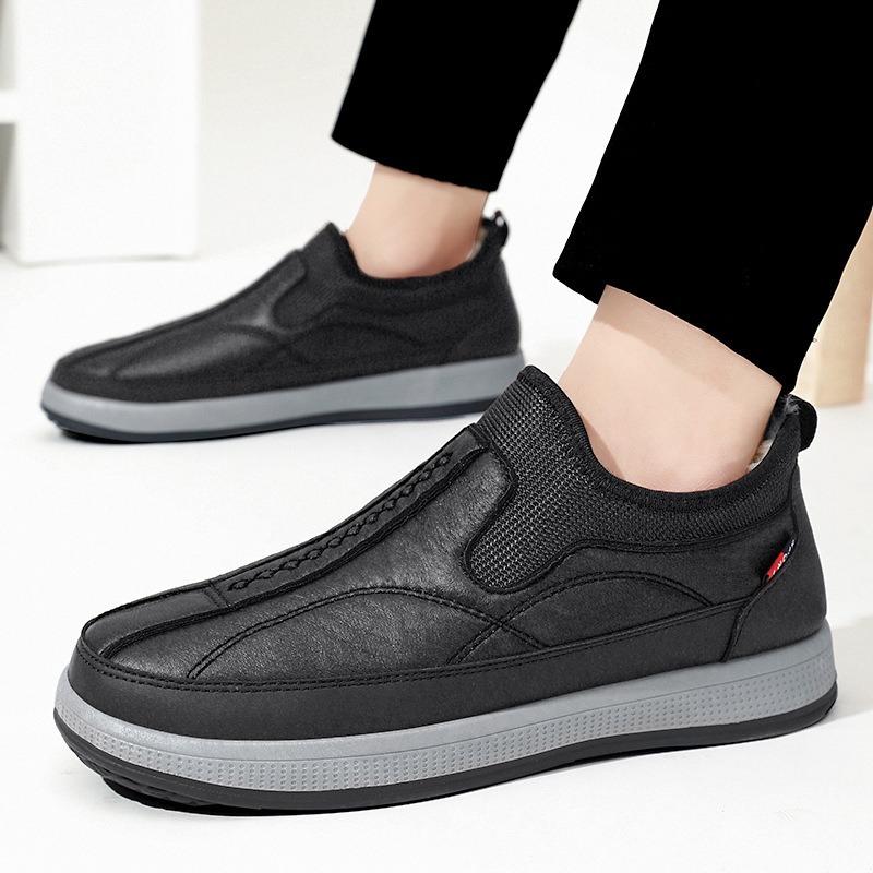 Baumwollschuhe Winter neue Outdoor Casual Bequeme Herrenschuhe warm halten Ein Pedal aufgestapelt verdickt Papa Schuhe