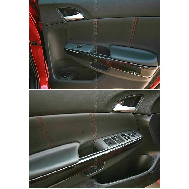 Vtear Car Seat Armrest Cover Interior Door Panel Arm Rest Protective Microfiber Leather Accessories Parts For Honda Accord 2003