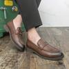 Neue Marke Business Herrenschuhe Mode Männliche Hochzeitsschuhe Outdoor Allround-Flats Handgefertigte Herren-Loafer Leder Herren-Anzugschuhe