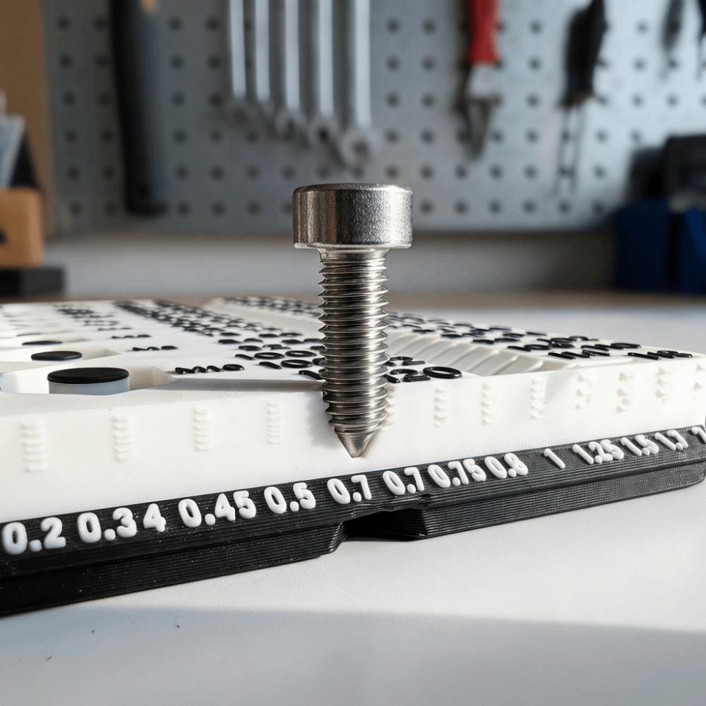 Easy Use Thread Checker M1-M10 Specifications Size Gauge Screw Measuring Tool  Workshop Use