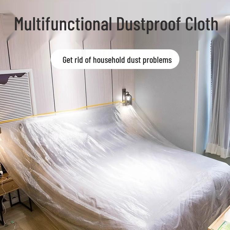 Disposable Dustproof Plastic Film Cover for Furniture Protection During Renovations