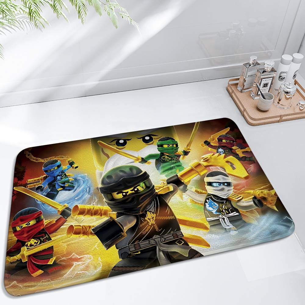 Cartoons-r-Ninjagos-cool Floor Mats Carpet For Living Room Decor Lounge Area Anti-slip Foot Mat Entrance Doormat