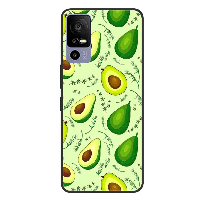 For TCL 40R 5G T771A Case Painted Soft Black Silicone Bumper Phone Cover for TCL 40 R 5G 6.6" Case TCL40R 40R Etui Coque Fundas