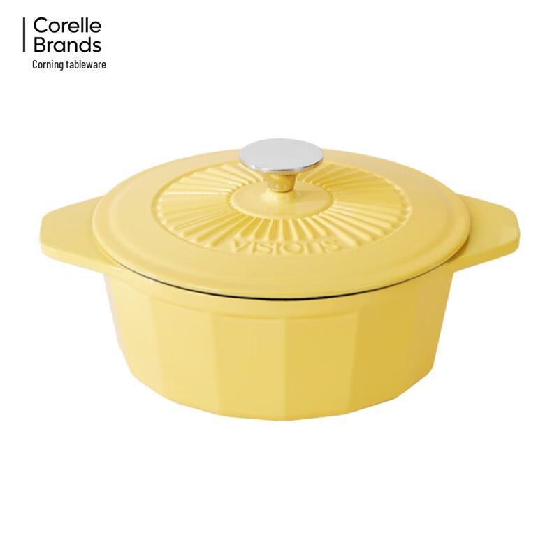 Corning Crystal Glaze Enamel Soup Pot