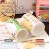 128Stickers/Box Kawaii Butter Bear Sticky Notes Pull-Out Box Sticky Note Convenient Stick Stationery Cute Fully Sticky Note Pad