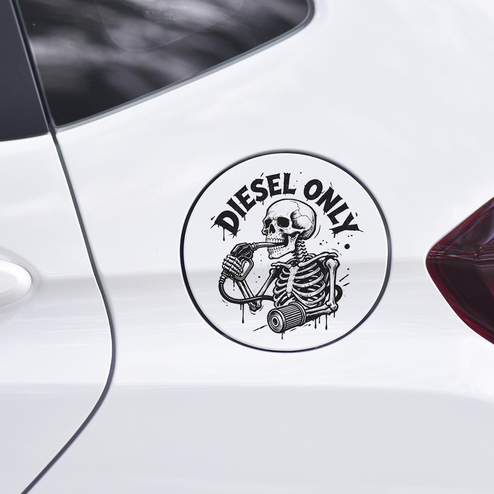 Halloween Skull-themed Fun Car Hood Sticker, Holiday Atmosphere Sticker