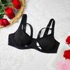 Sexy Black Sports Bra with Hollow Design - European & American Style