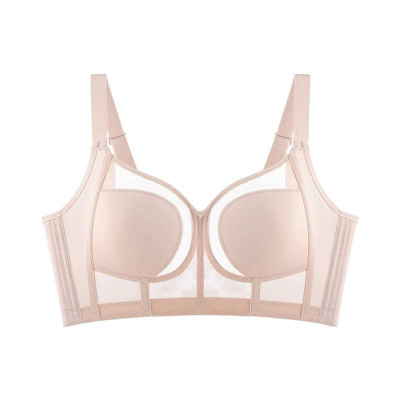 Smooth Mesh Bra for Women Sexy and Seamless Gathering Anti Sagging Bra for Women